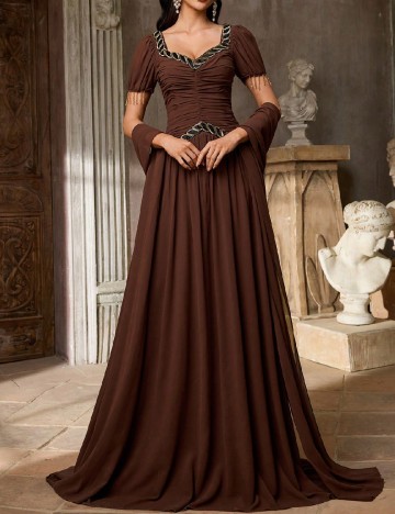 Rochie lunga SHEIN, maro