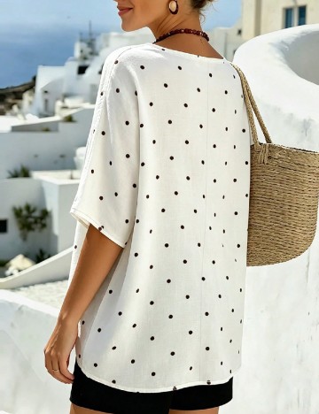 Bluza SHEIN CURVE, alb