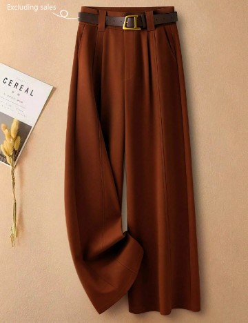 Pantaloni SHEIN, caramiziu