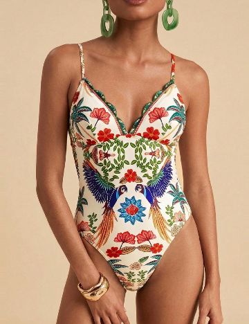 Costum de baie SHEIN, mix culori