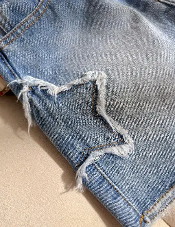 Pantaloni scurti Shein Kids, albastru deschis