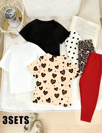 Set compleuri 3 bucati Shein Kids, mix culori