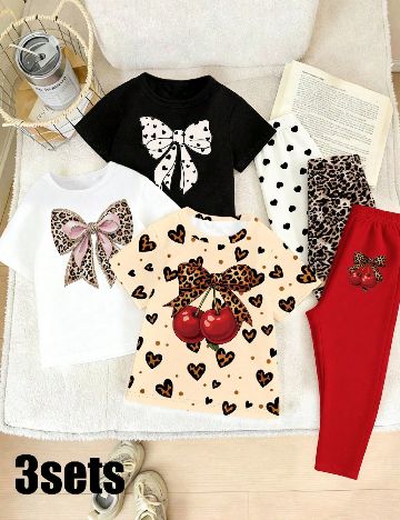 Set compleuri 3 bucati Shein Kids, mix culori