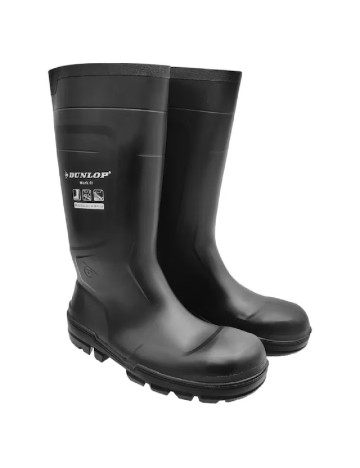 Cizme de protecție cu varf metalic Dunlop, negru