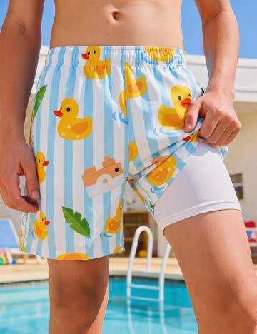 Short de baie Shein Kids, mix culori