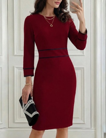 Rochie scurta SHEIN, grena