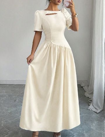 Rochie lunga SHEIN, crem