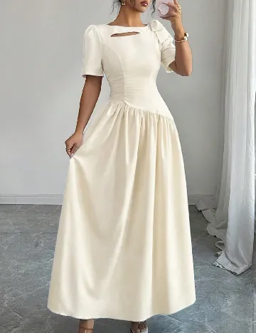 Rochie lunga SHEIN, crem