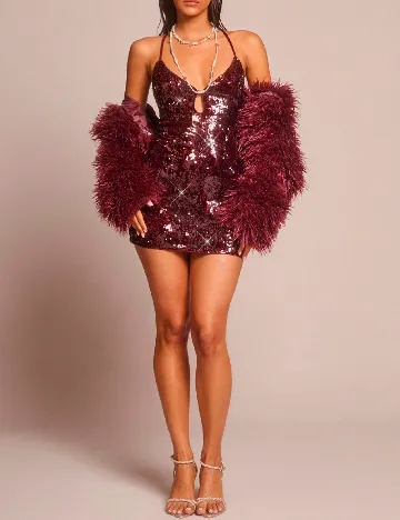 Rochie scurta SHEIN, visiniu
