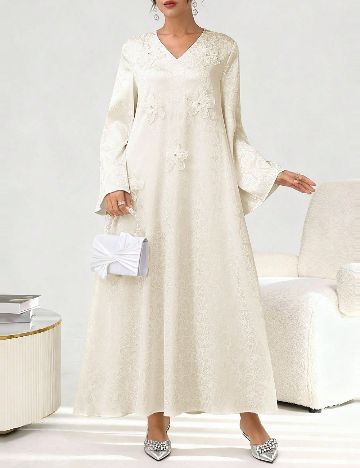 Rochie lunga SHEIN, ecru