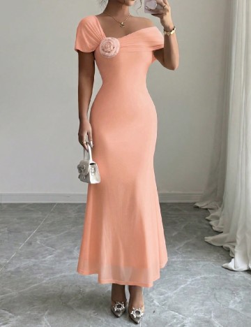 Rochie lunga SHEIN, somon