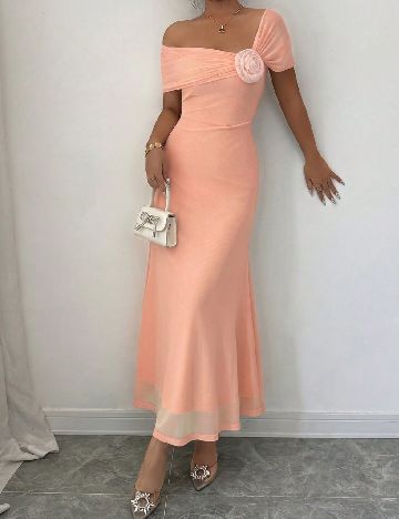 Rochie lunga SHEIN, somon