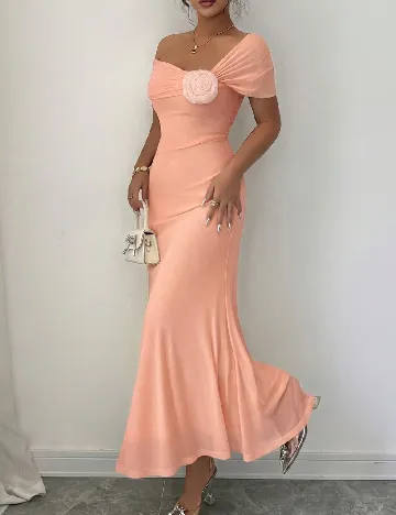 Rochie lunga SHEIN, somon