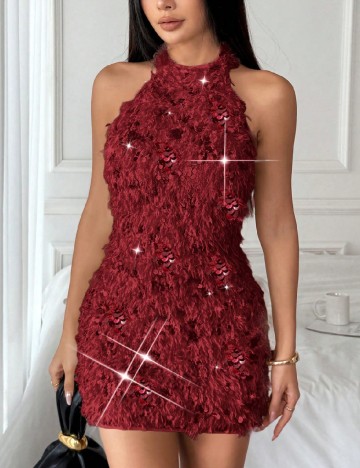Rochie scurta SHEIN, rosu