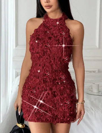 Rochie scurta SHEIN, rosu