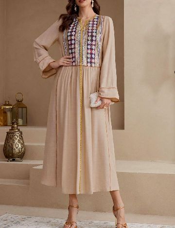 Rochie lunga SHEIN, crem