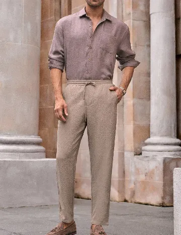 Pantaloni SHEIN, maro