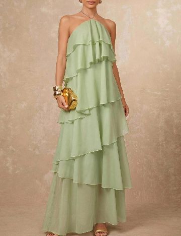 Rochie lunga SHEIN, verde