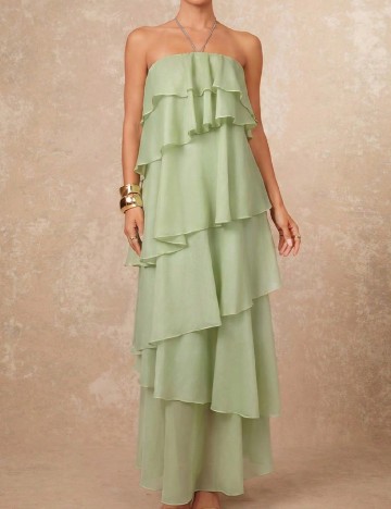 Rochie lunga SHEIN, verde