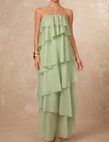 Rochie lunga SHEIN, verde