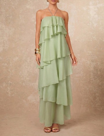 Rochie lunga SHEIN, verde