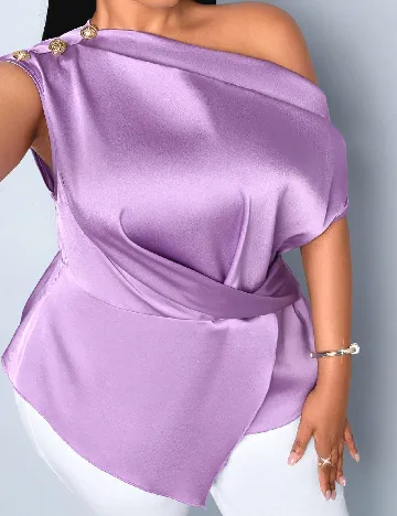Bluza SHEIN CURVE, mov
