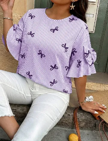 Bluza SHEIN CURVE, mov