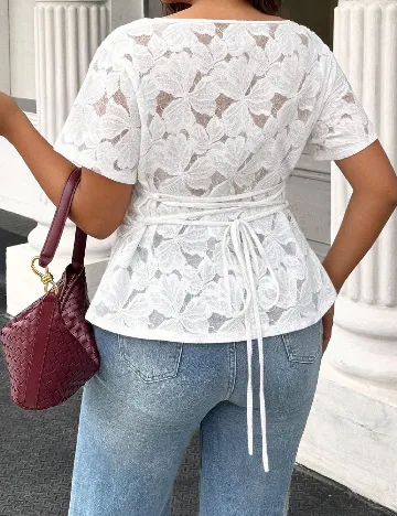 Tricou SHEIN CURVE, alb
