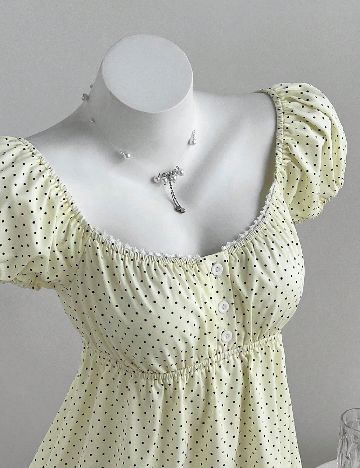 Top SHEIN, galben
