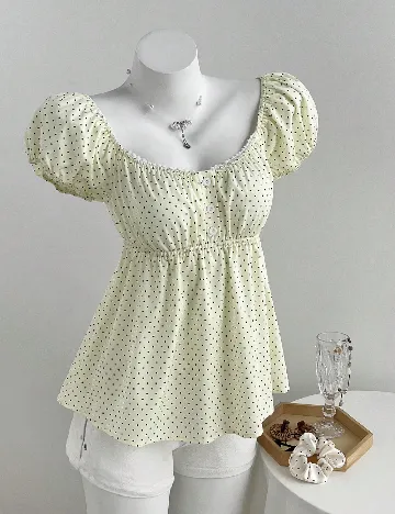 Top SHEIN, galben