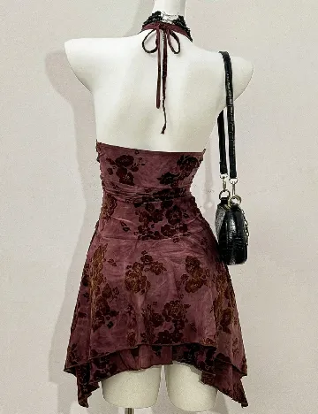 Rochie scurta SHEIN, grena