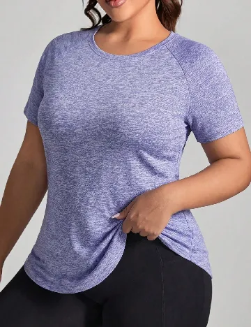Tricou SHEIN CURVE, mov