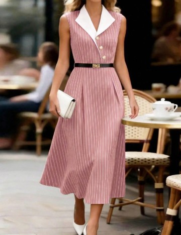 Rochie medie SHEIN, roz