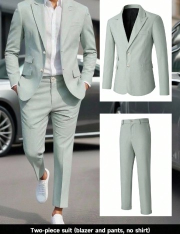 Costum SHEIN, verde deschis