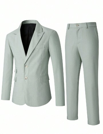 Costum SHEIN, verde deschis