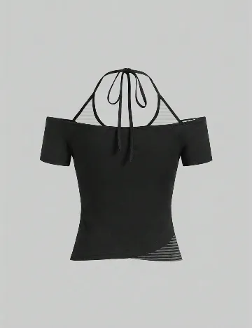 Top SHEIN, negru