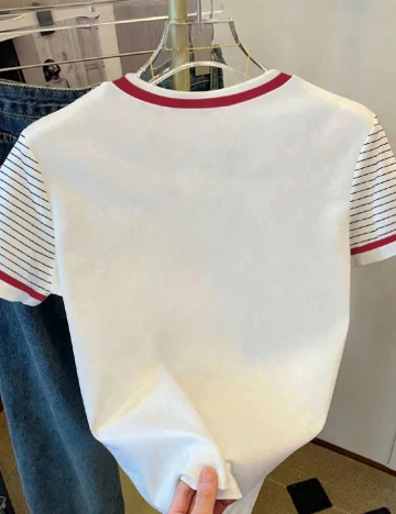 Tricou Shein Kids, alb