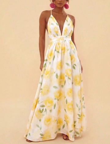Rochie lunga SHEIN, floral print