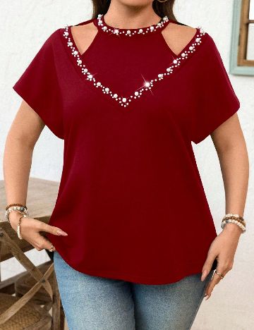 Bluza SHEIN CURVE, rosu