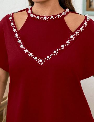 Bluza SHEIN CURVE, rosu