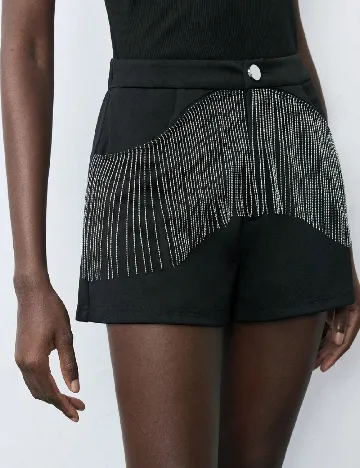 Pantaloni scurti SHEIN, negru