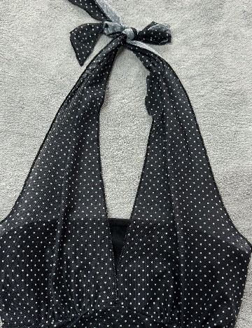 Top SHEIN, negru/alb