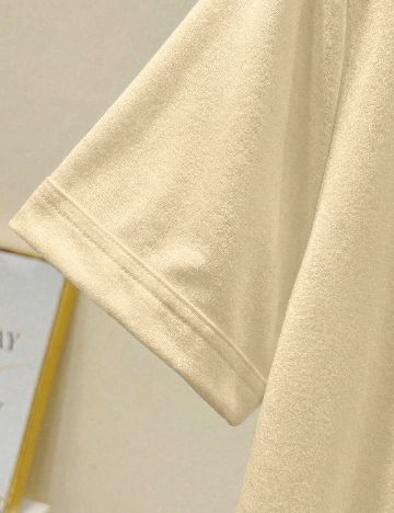Tricou SHEIN CURVE, crem