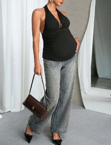 Bluza SHEIN Maternity, negru