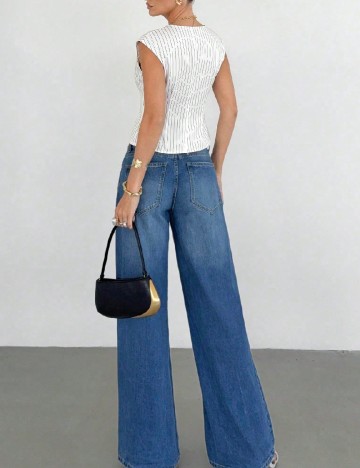 Top SHEIN, alb