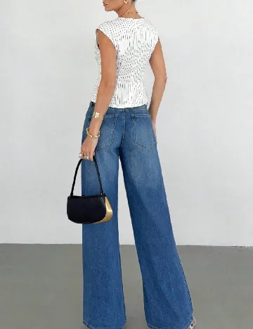 Top SHEIN, alb