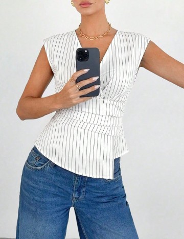 Top SHEIN, alb