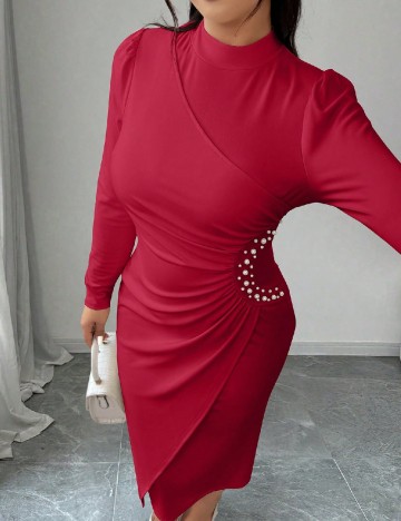Rochie lunga SHEIN CURVE, rosu