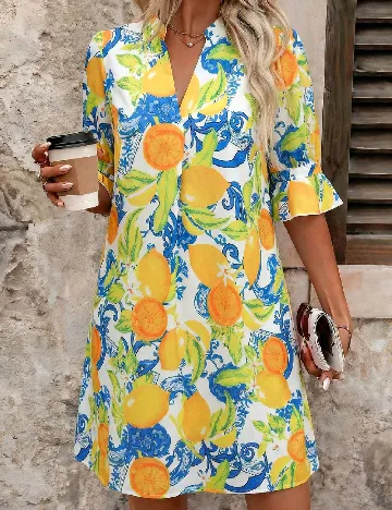 Rochie scurta SHEIN CURVE, mix culori