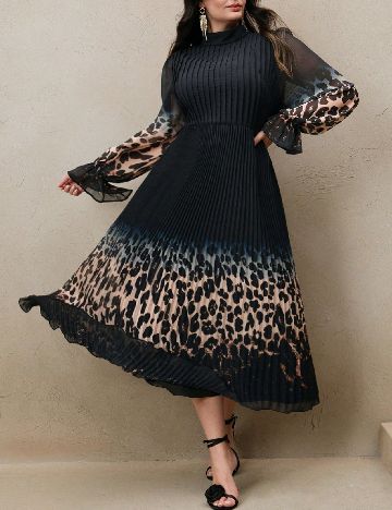 Rochie medie Anewsta Curve, negru
